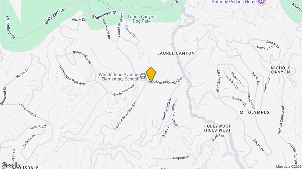 8420 Lookout Mountain Ave Map and Location Details