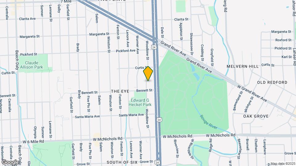 17646 Woodbine St Map and Location Details