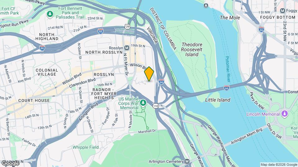 1021 Arlington Blvd, Unit 1216 Map and Location Details