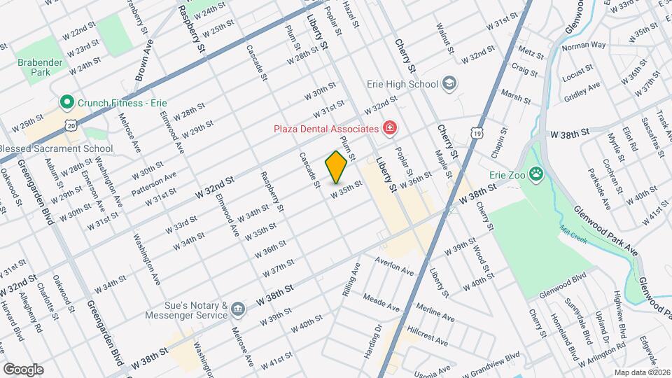 946 W 35th St Map and Location Details