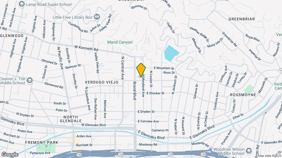 1301 N Maryland Ave, Unit #A Mapa y Detalles de la Ubicación