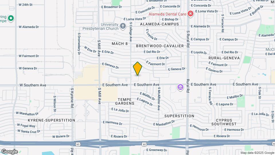 3214 S El Camino Dr Map and Location Details