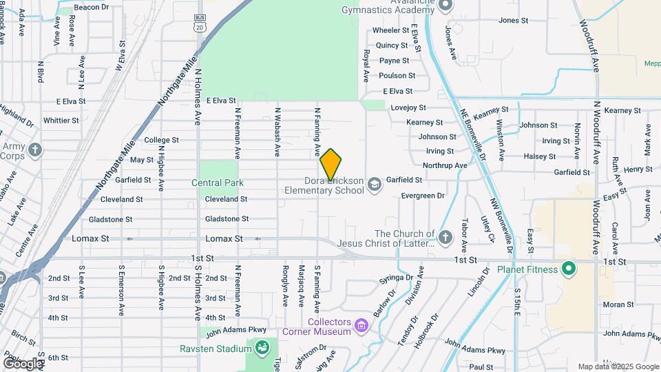 840 Garfield St Map and Location Details