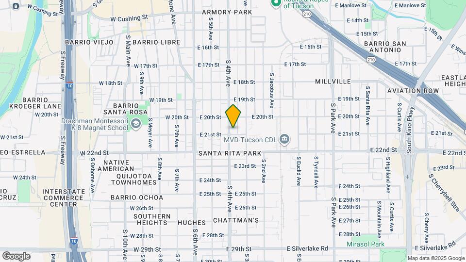 1051 S 4th Ave Map and Location Details