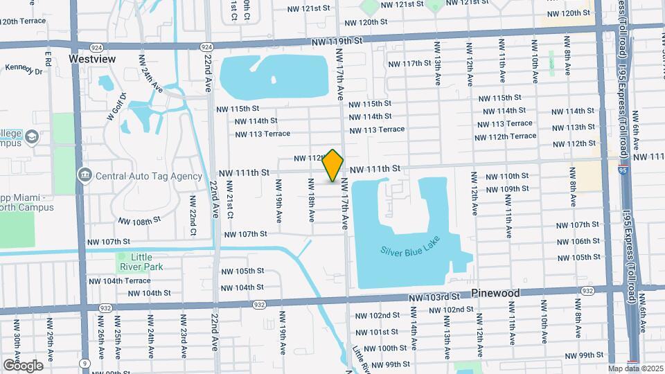 1720 NW 110th Terrace Map and Location Details