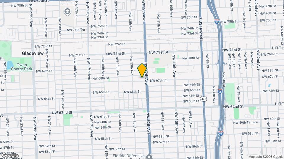 1221 NW 67th St Map and Location Details