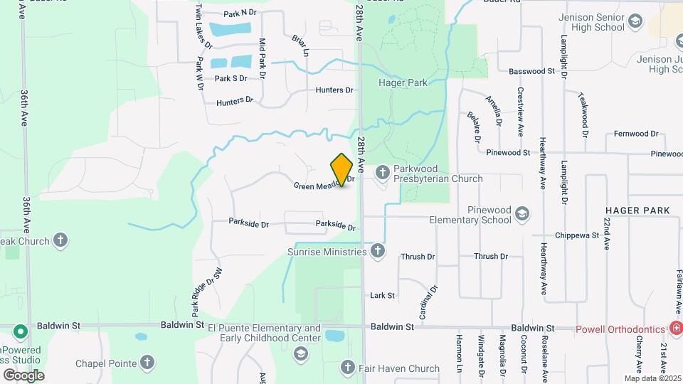 2852 Green Meadow Dr Map and Location Details