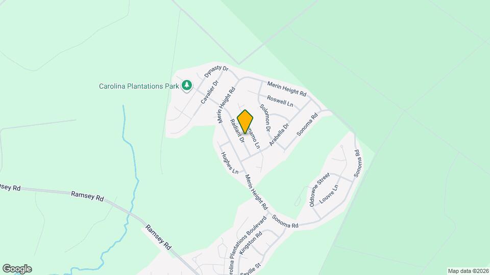 712 Radiant Dr Map and Location Details