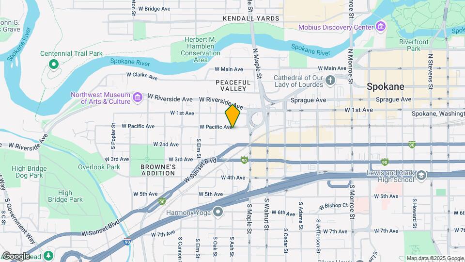 1631 W Pacific Ave Map and Location Details