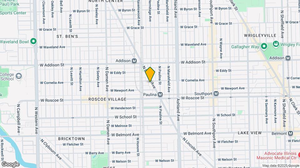 3460 N Lincoln Ave-Unit -3 Map and Location Details