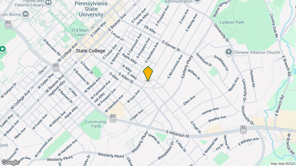 122 E Irvin Ave Mapa y Detalles de la Ubicación