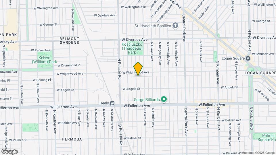 2543-2545 N Springfield Ave Map and Location Details
