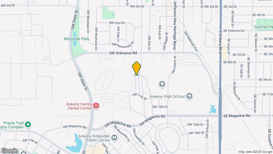 910 SW Des Moines St Map and Location Details