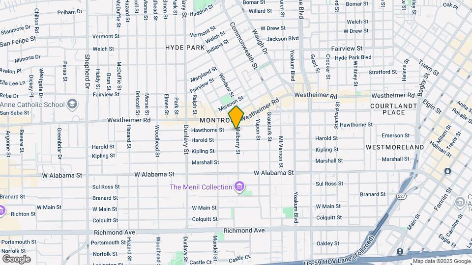 1501 Hawthorne St Map and Location Details