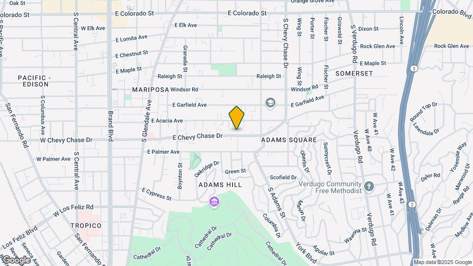837 E Chevy Chase Dr Map and Location Details
