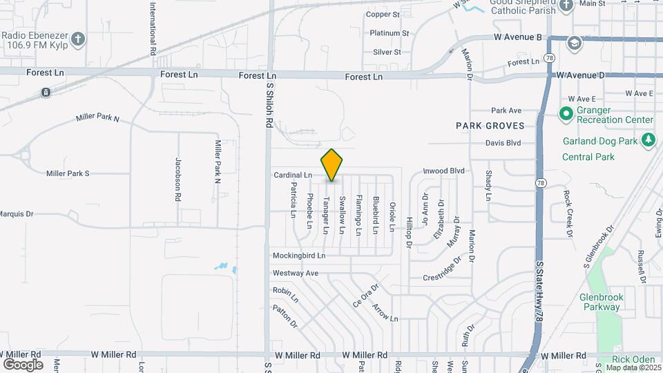 1210 Tanager Ln Map and Location Details