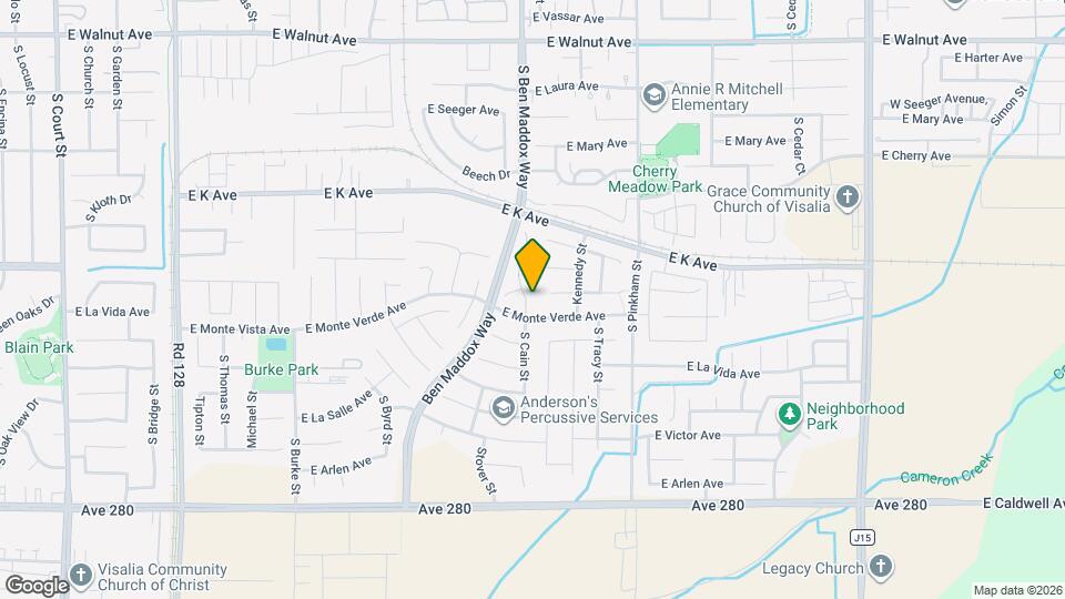 2824 S Cain St Map and Location Details