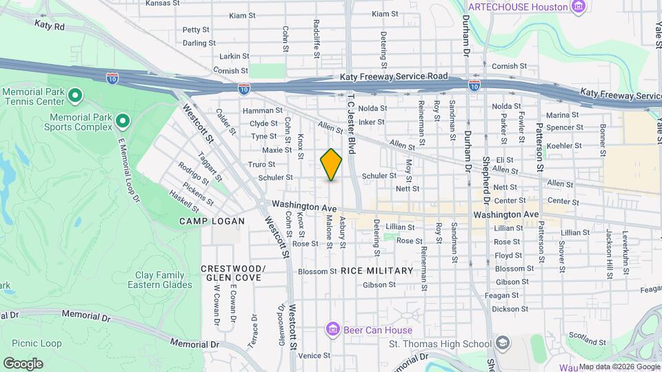 1208 Malone St Mapa y Detalles de la Ubicación
