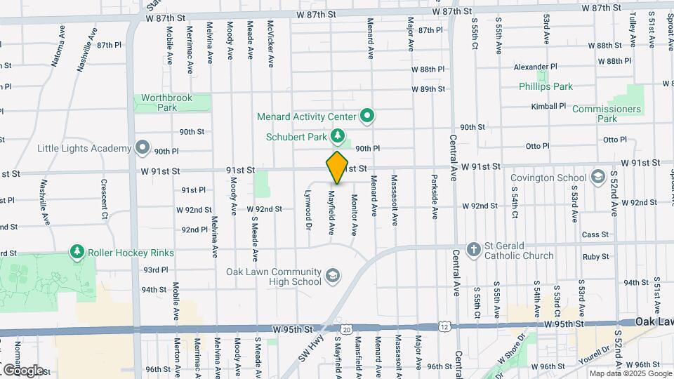 9121 Mayfield Ave Map and Location Details