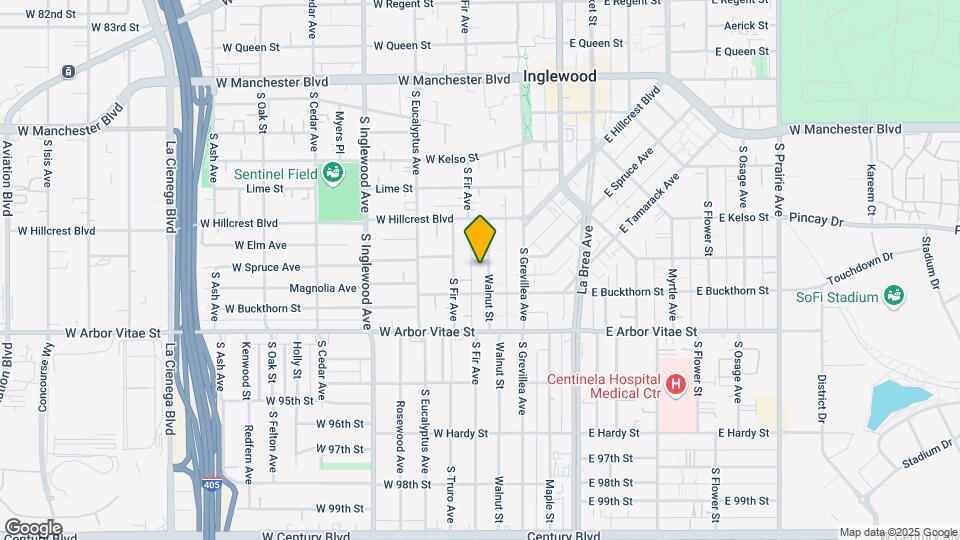 711 Walnut St Map and Location Details