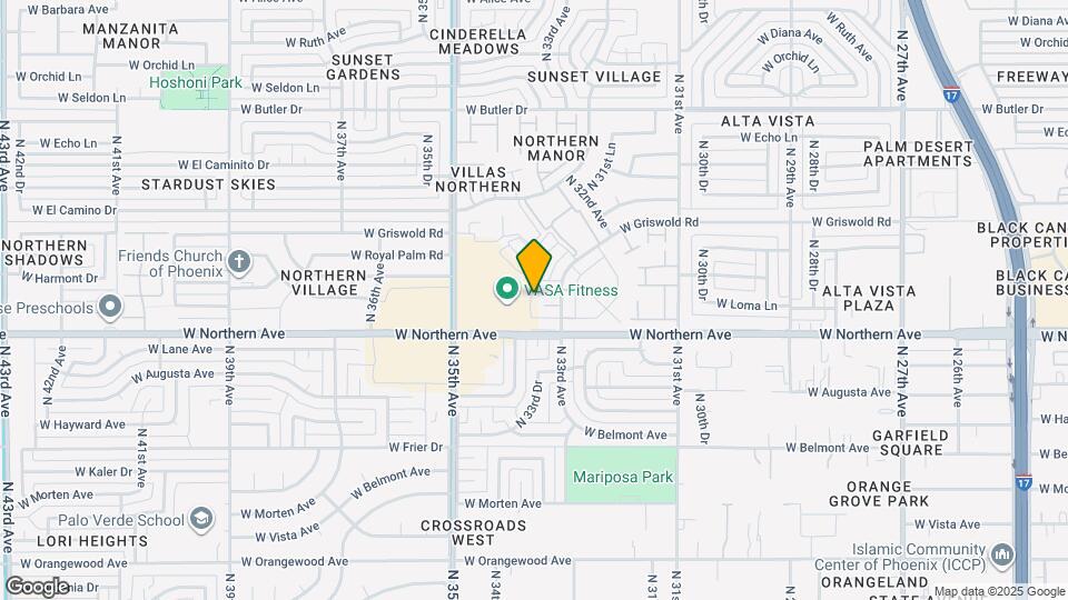 3322 W Loma Ln, Unit #2 Map and Location Details