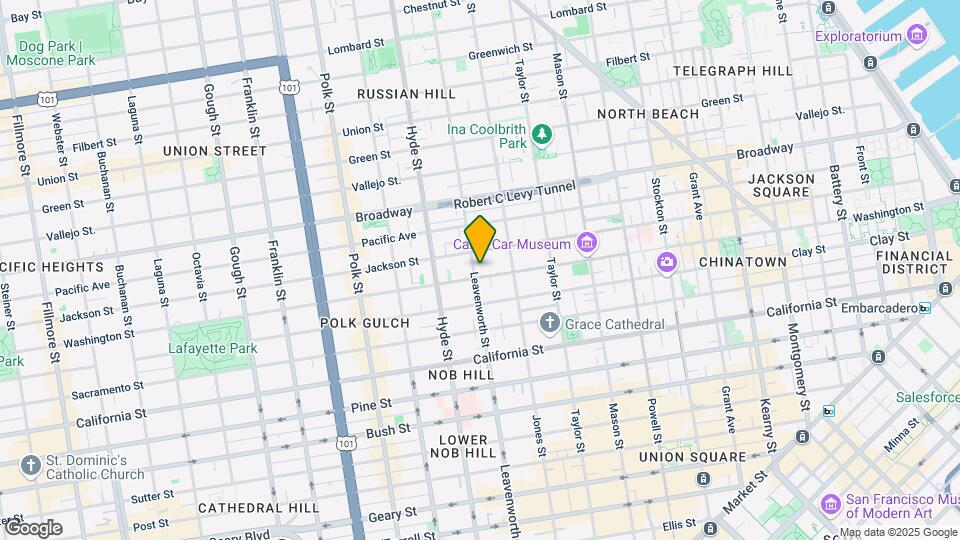 1418 Leavenworth St Mapa y Detalles de la Ubicación