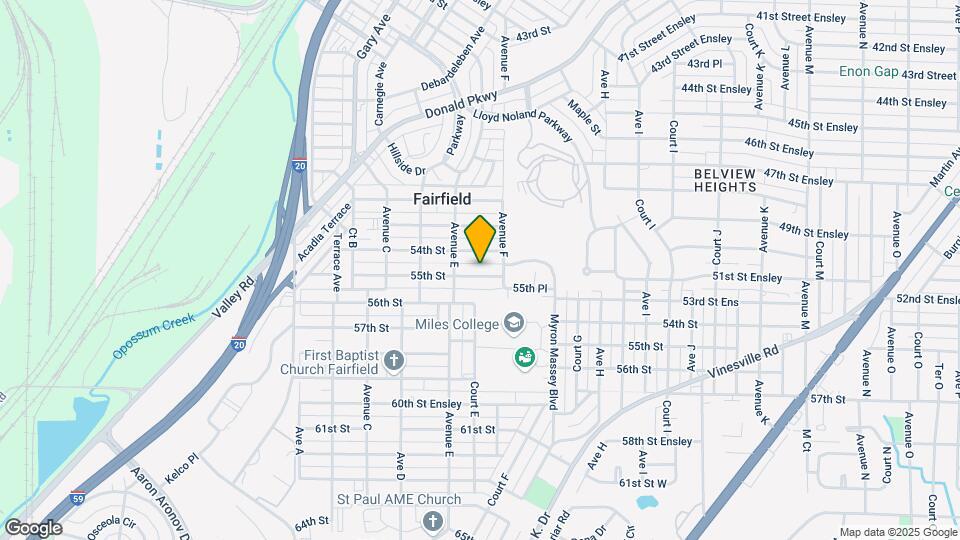 524 55th St Map and Location Details