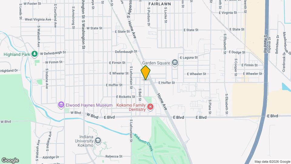 1725 S Purdum St Map and Location Details