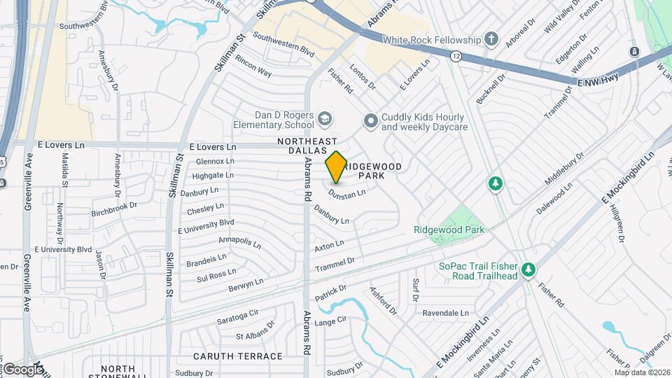 6423 Dunstan Ln Map and Location Details