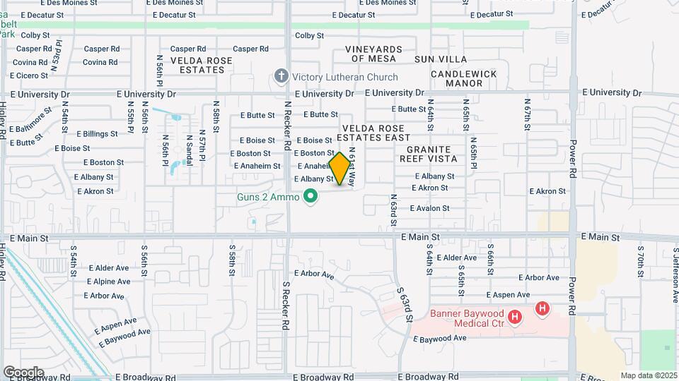 6130 E Akron St Map and Location Details