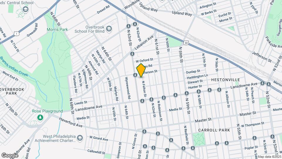 1740 N Felton St Map and Location Details