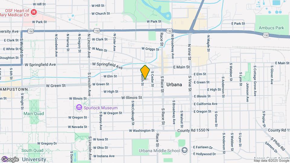 310 W Green St Map and Location Details