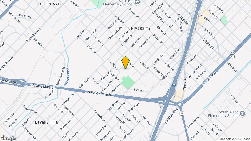 2725 Baylor Ave Map and Location Details