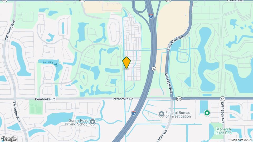 1326 SW 147th Ter Mapa y Detalles de la Ubicación