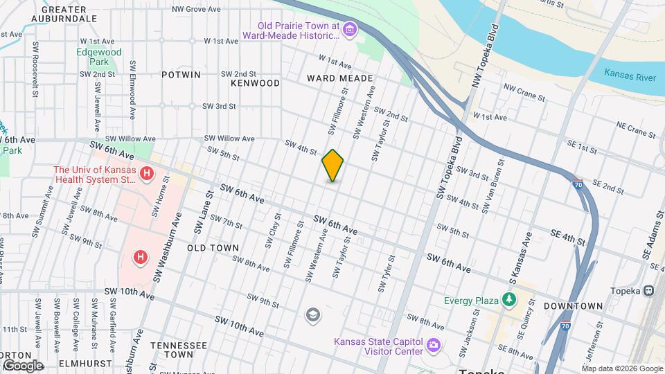 435 SW Western Ave Map and Location Details