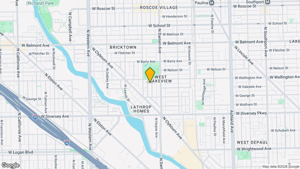 2944 N Seeley Ave, Unit #1 Map and Location Details