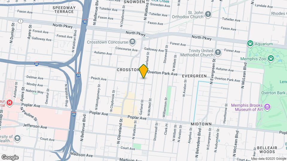 347 Garland St Map and Location Details