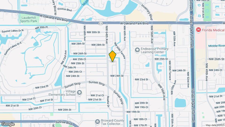 6341 NW 25th St Map and Location Details