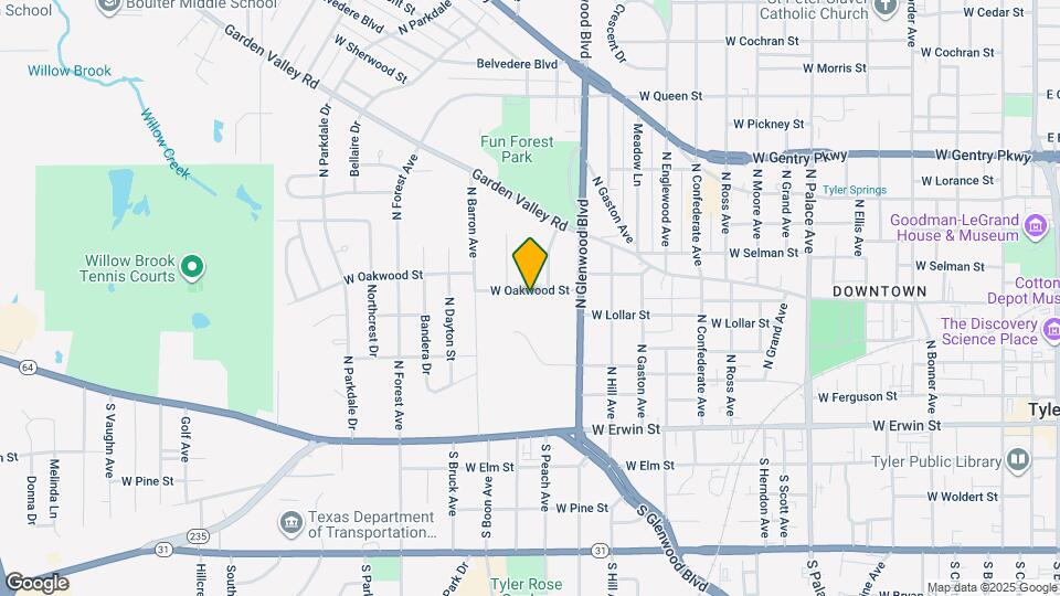 1816 W Oakwood St Map and Location Details