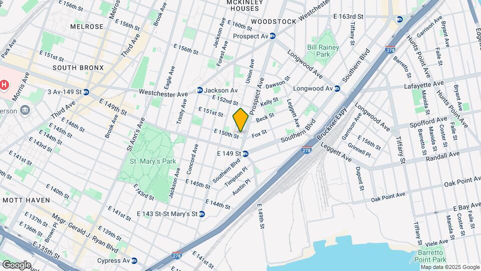585 Prospect Ave Map and Location Details