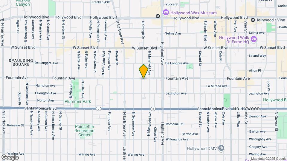 1254 N Orange Dr Mapa y Detalles de la Ubicación