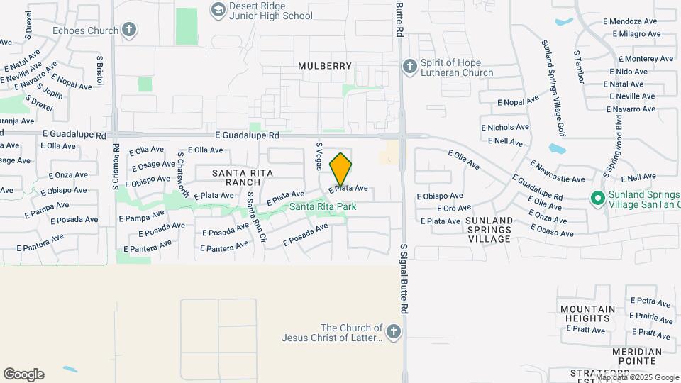 10621 E Plata Ave Mapa y Detalles de la Ubicación