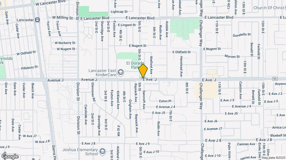 544 E Ave. J Mapa y Detalles de la Ubicación