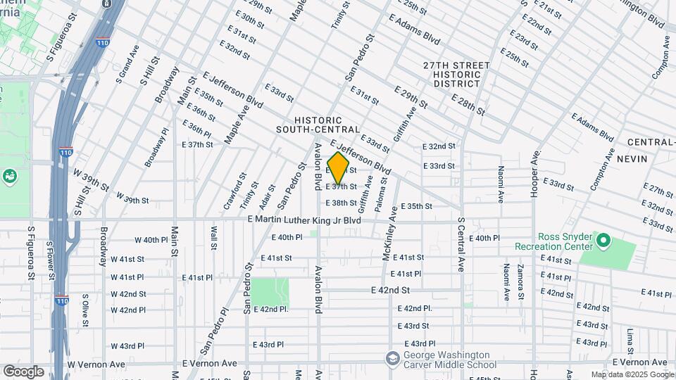 630 E 37th St Map and Location Details