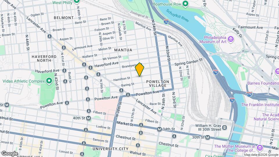 3602 Hamilton St, Unit 3F Map and Location Details