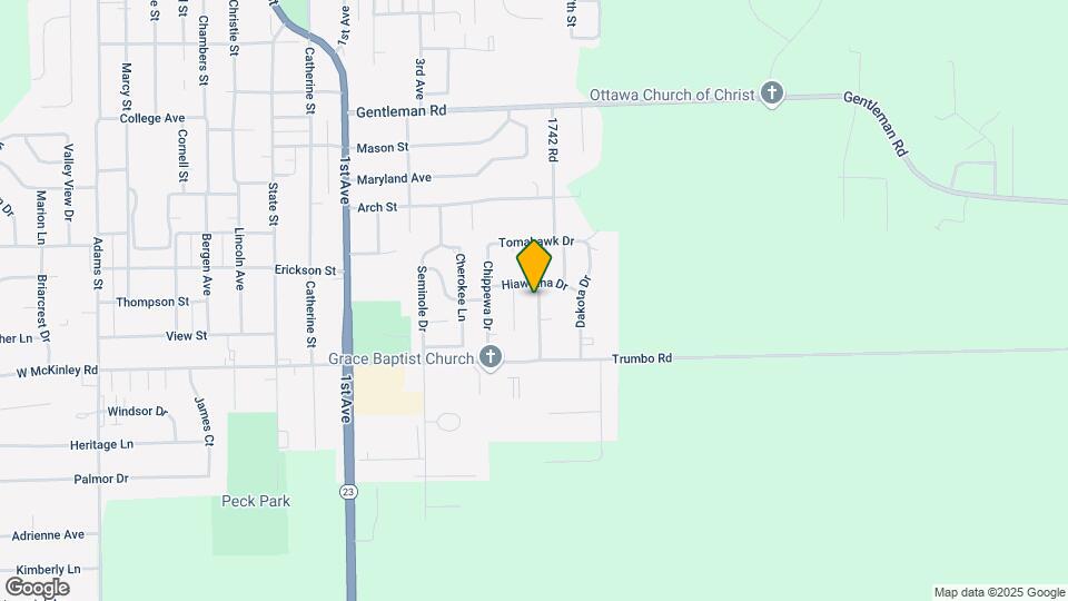 1422 Shawnee Ln Map and Location Details
