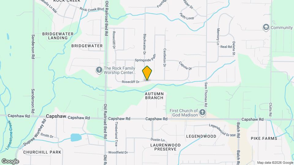 192 Rosecliff Dr Map and Location Details