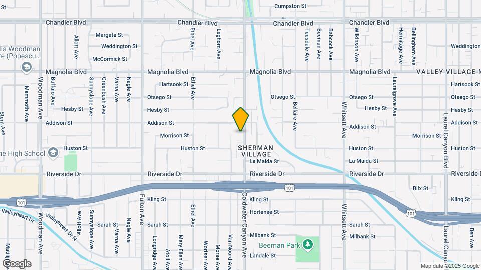 4943 Coldwater Canyon Ave Map and Location Details