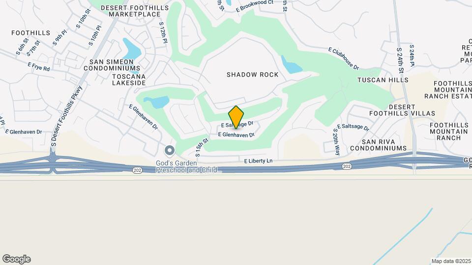 1638 E Glenhaven Dr Mapa y Detalles de la Ubicación