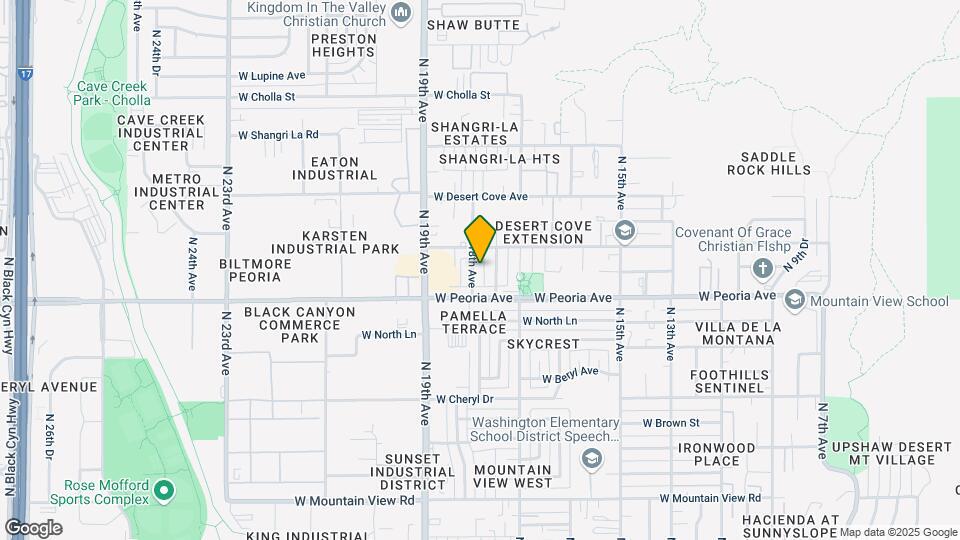 10625 N 18th Ave Mapa y Detalles de la Ubicación